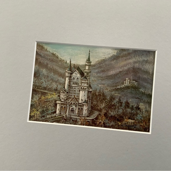 Castle Landscape Vintage Artwork - Picture 2 of 8